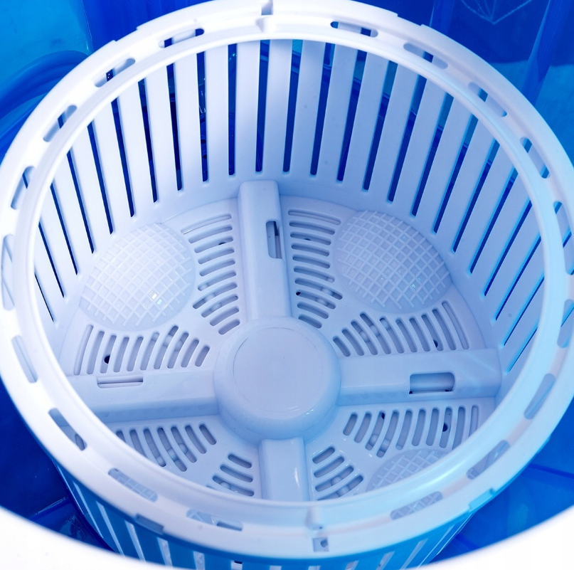 Coast Mini Wasmachine / Reiswasmachine - Met Centrifugefunctie & Dubbele Kuip - 36 x 34 x 51 cm - Kunststof - Blauw