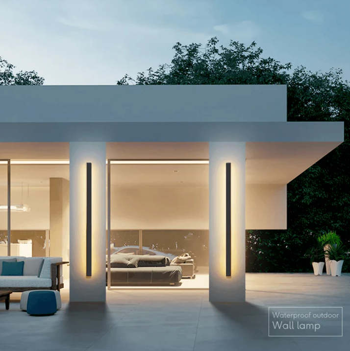 outdoor moderne led lamp - 90 cm - zwart