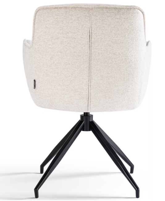 Criks Design Draaibare Eetkamerstoel Charly - Beige - Zithoogte 50 cm