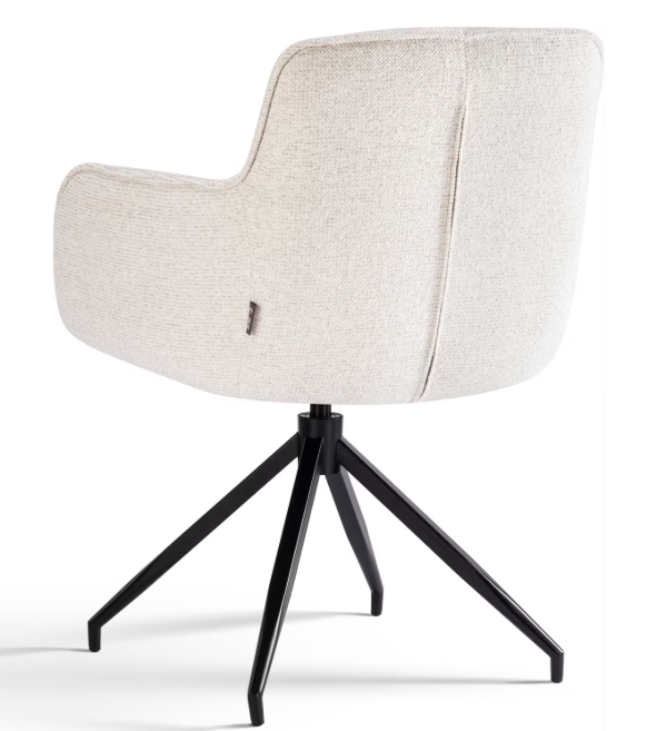 Criks Design Draaibare Eetkamerstoel Charly - Beige - Zithoogte 50 cm