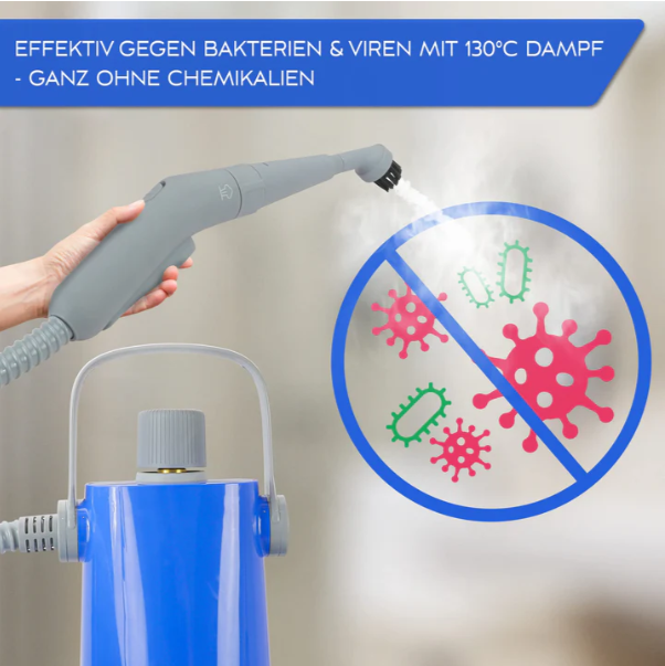 LEBENLANG Elektrische Stoomreiniger Handheld Stoomreiniger - 1000W & 300ml + 10x Accessoires