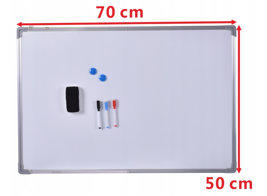 Coast Whiteboard magnetisch - Incl. 3 Markers - 70 x 50 cm