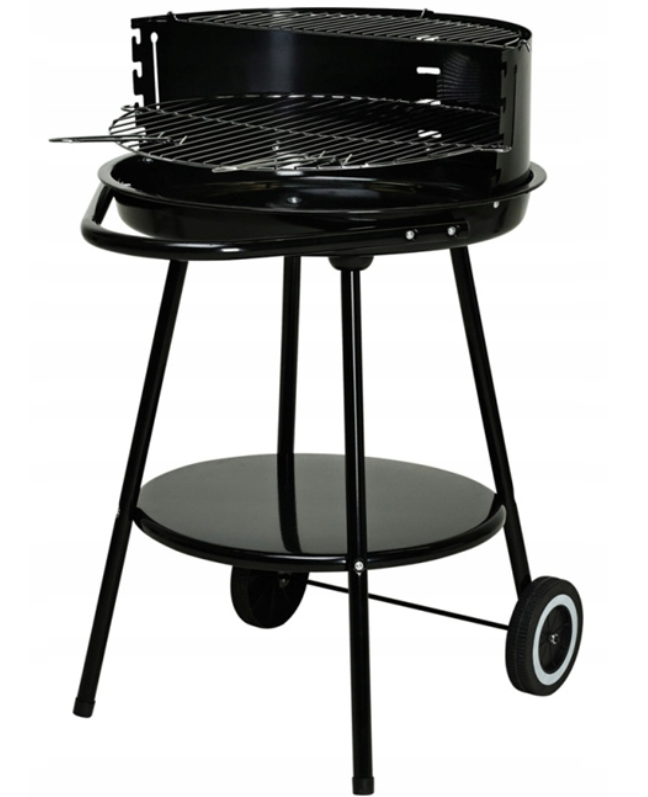 Koopman Grill – Inklapbaar met Onderstel – 51 x 82 cm – Zwart