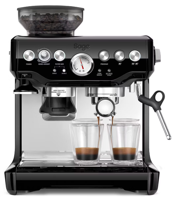 Sage Barista Express Pistonmachine – SES870BKS – Incl. Koffiemolen – 1600 W – 31 x 38 x 40 cm – Zwart/Zilver