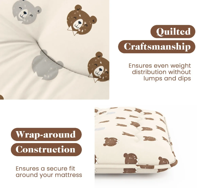 Comfortabele Coast Futon Matras 140 cm Beige – Opvouwbare Tatami Slaapmat met Wasbare Hoes