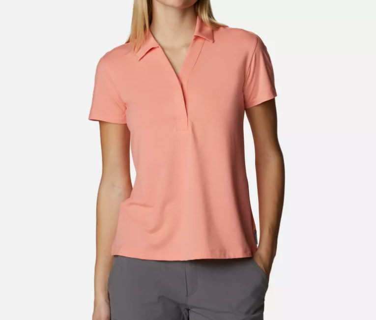 Firwood Camp II Polo – Maat S – Roze – Lichtgewicht en Ademend Outdoor T-shirt
