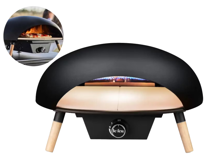 Le Feu Turtle 3.0 Outdoor Pizzaoven - Gasgestookt - Zwart - Ø 61 cm x H 39 cm