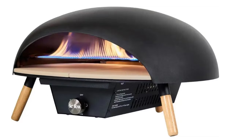 Le Feu Turtle 3.0 Outdoor Pizzaoven - Gasgestookt - Zwart - Ø 61 cm x H 39 cm