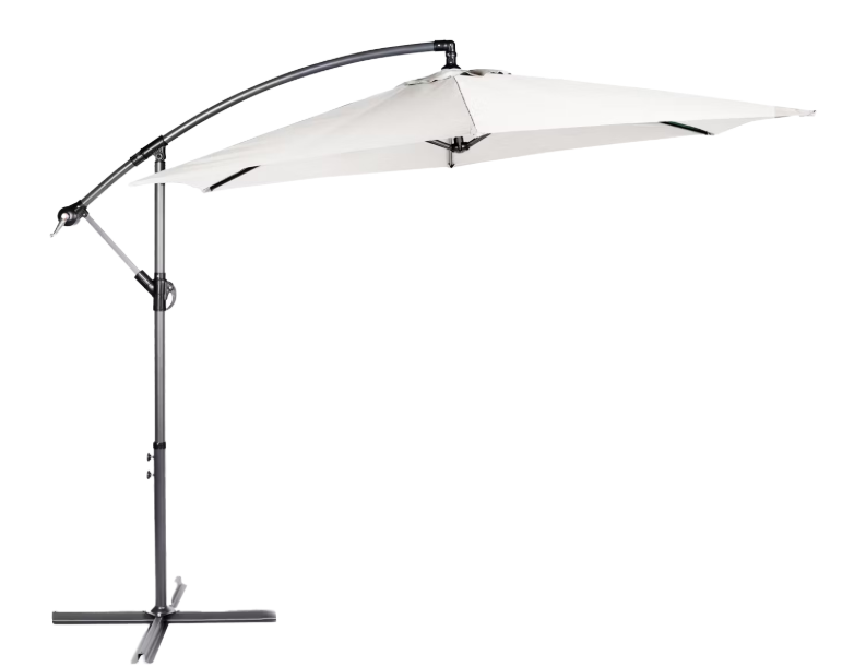 Lifa Garden Hangende Parasol Ø 300 cm Crème – Inclusief Beschermhoes