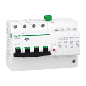 Schneider Electric Acti9 iQuick PRD40r 3P+N Overspanningsbeveiliging – 131,5x103,8x75,9 mm – Wit (RAL 9003)