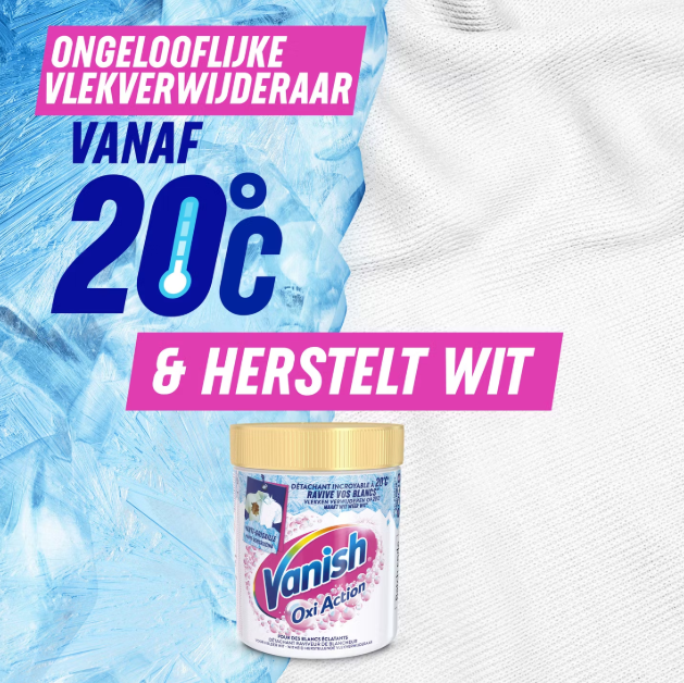 Vanish Oxi Advance Vlekkenverwijderaar Poeder 940 g – Wit