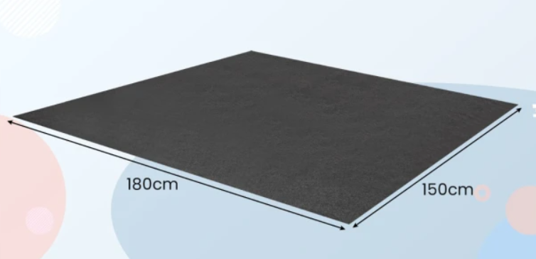 Coast Garagedeurmat 180 x 150 cm – Waterdicht & Antislip – Grijs