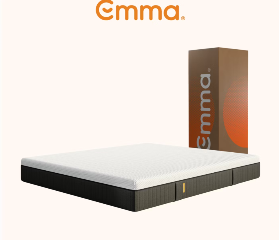 Emma Matras Lite - AeroFoam laag - 140x200 cm - Wit met Grijs