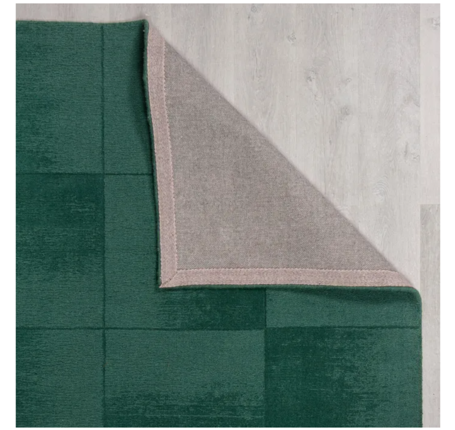 Flair Rugs Check Ombre Vloerkleed – 160 × 230 cm – Groen – 100% Wol