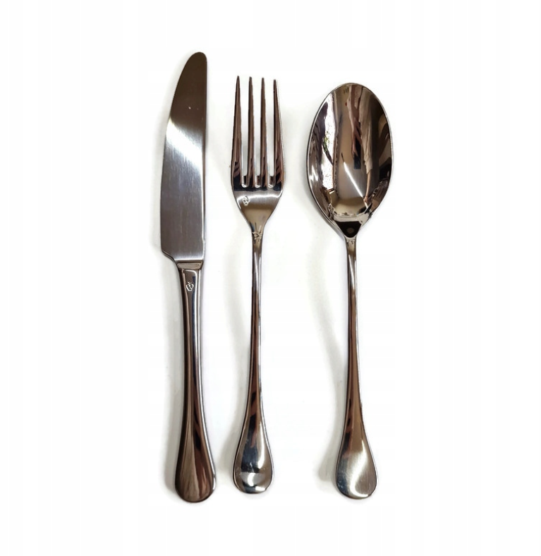 Rosenthal Bestekset 3-delig (mes 22 cm, vork 20 cm, lepel 20 cm) – Zilvergrijs, roestvrij staal