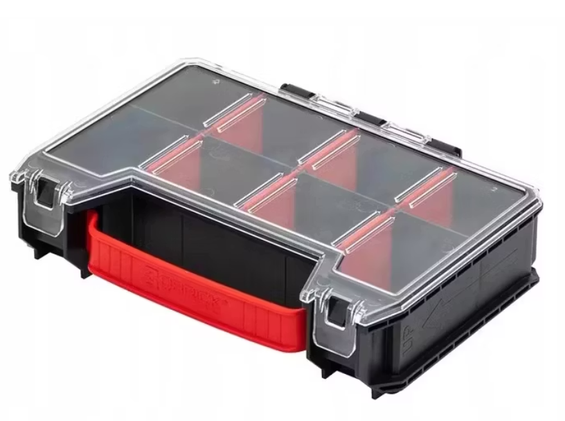 Qbrick Z257776PG001 Gereedschapskist PRO 2.0 met 5x PRO Organizer Multi – Zwart, 450 x 334 x 240 mm