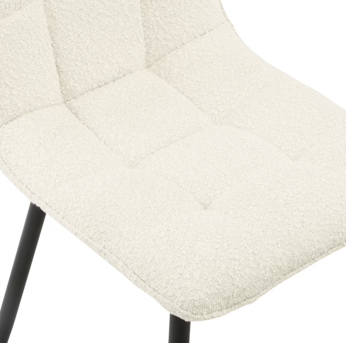 Multifurn Yerevan Eetkamerstoel Set van 2 – 45x55x89 cm – Taupe