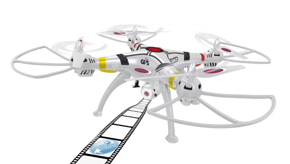 Jamara Payload GPS VR Drone | 720p HD Camera | 62x62x18,8 cm | Wit