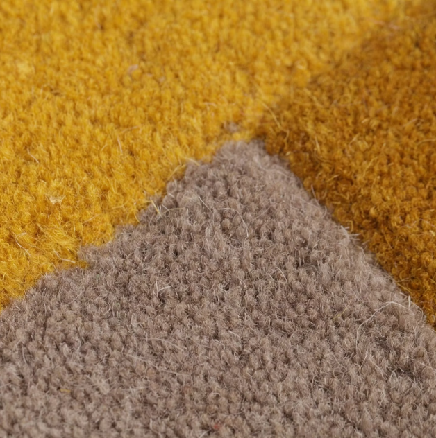 Flair Rugs Collage Wol Vloerkleed 200 x 290 cm – Ochre
