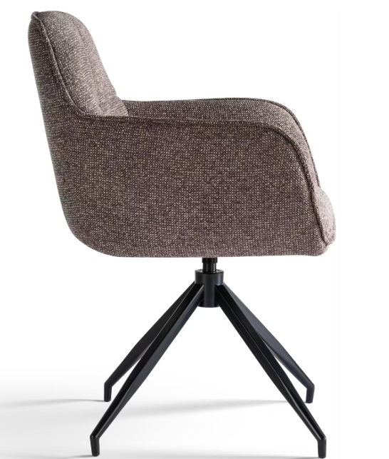 Criks Design Charly Draaibare Eetkamerstoel | Bruin | 63 x 63 x 52 cm
