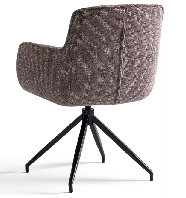 Criks Design Charly Draaibare Eetkamerstoel | Bruin | 63 x 63 x 52 cm