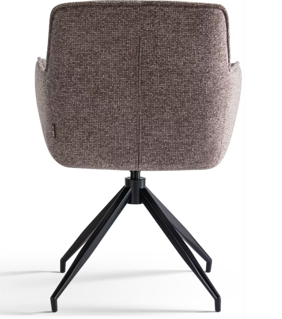 Criks Design Charly Draaibare Eetkamerstoel | Bruin | 63 x 63 x 52 cm