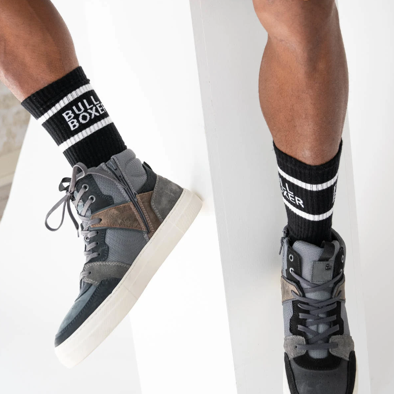 Bullboxer Heren Sokken 2-pack Zwart/Zwart Maat 39-42