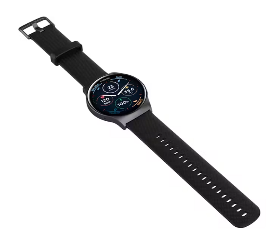 Motorola - Smartwatch - Moto Watch 120 - Bluetooth - Stappenteller - Hartslagmeter - GPS - Waterdicht - IOS/Android - Zwart