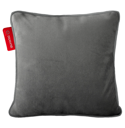 AURONIC AU3543 – Warmtekussen Knit – 45x60 cm – Grijs – Oplaadbaar & Draadloos – Infrarood – Extra Groot Warmtekussen