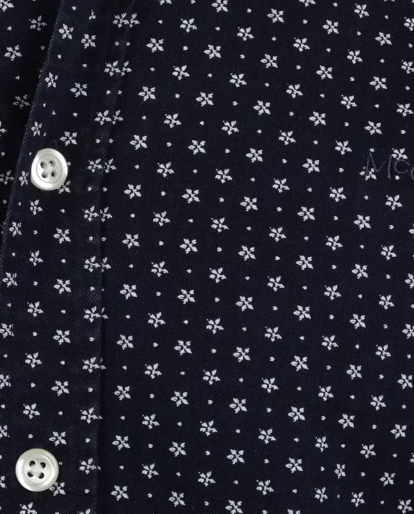 McGregor Indigo Overhemd Heren Navy – Regular Fit – 100% Katoen – Maat L