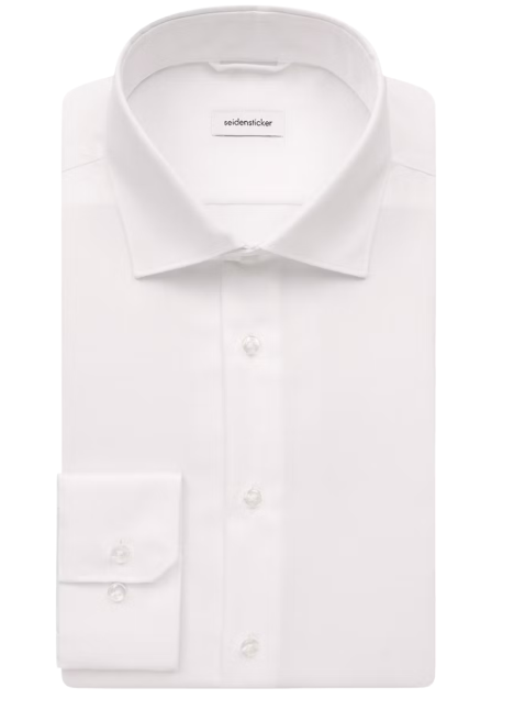 Seidensticker New Kent Business Shirt – Regular Fit – Wit – Maat 39 – Ruglengte ca. 80 cm – Mouwlengte ca. 64 cm