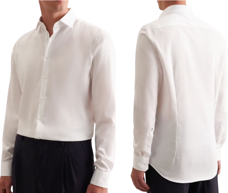 Seidensticker New Kent Business Shirt – Regular Fit – Wit – Maat 39 – Ruglengte ca. 80 cm – Mouwlengte ca. 64 cm