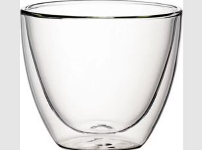 Villeroy & Boch Manufacture Rock – Set van 6 Dubbelwandige Theeglazen | 250 ml | Borosilicaatglas | Magnetron- & Vaatwasserbestendig