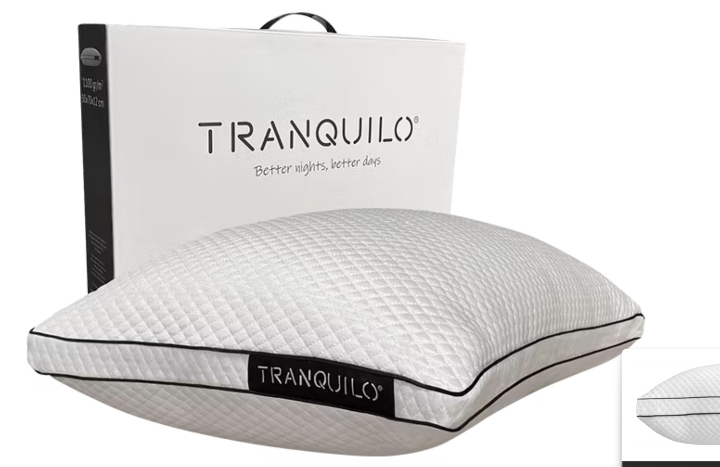 Tranquilo Sleep hoofdkussen 70 x 50 cm – Wit