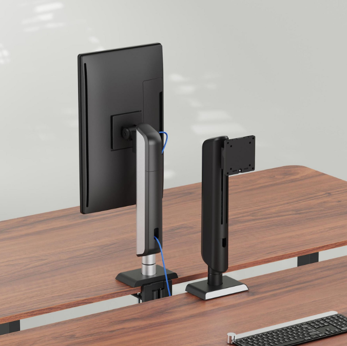 VDD LUMLDT70-C01 Monitorarm - Zwart - 71x18x20 cm – Ergonomische Clamp-on Monitorstandaard