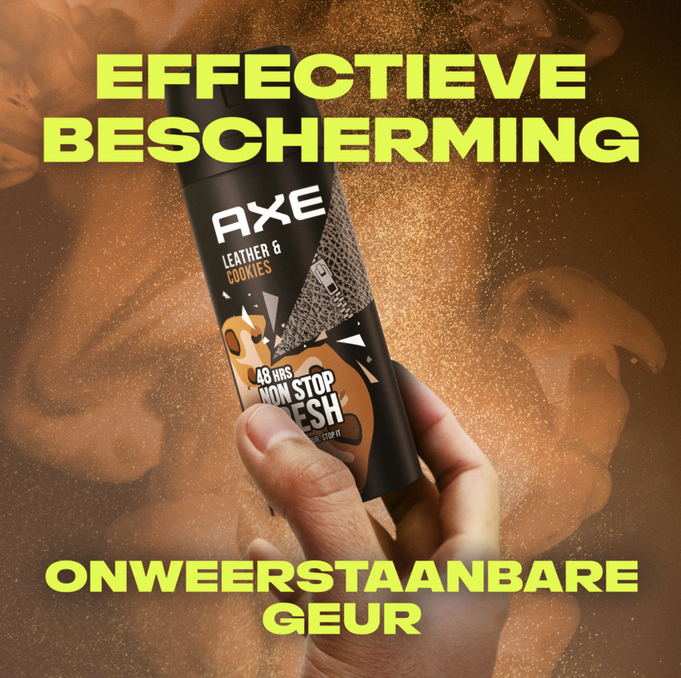 Axe Leather & Cookies deo spray 2x150 ml – leer & koekjes geur – langdurige frisheid