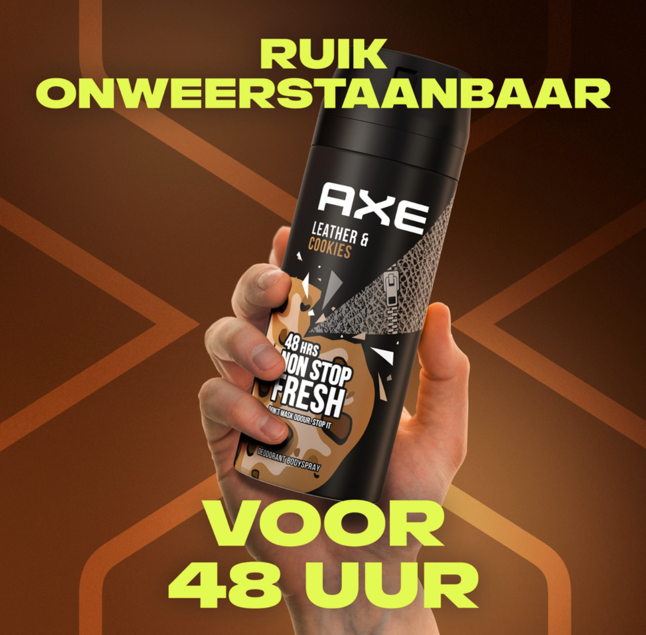 Axe Leather & Cookies deo spray 2x150 ml – leer & koekjes geur – langdurige frisheid