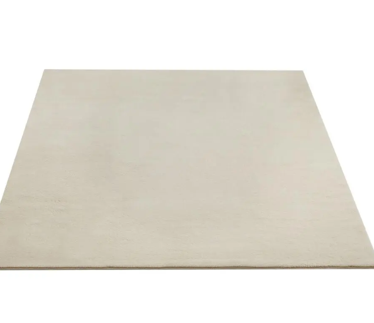 tectake Soft Zone Vloerkleed – Kortpolig – Extra Zacht – Beige – 200 × 290 cm