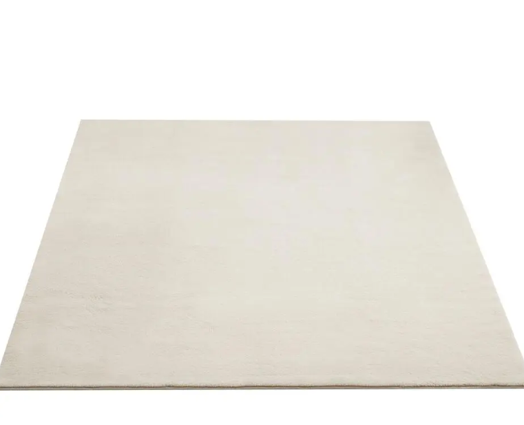 tectake Soft Zone Vloerkleed – Kortpolig – Extra Zacht – Crème – 200 × 290 cm