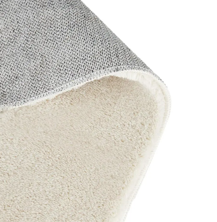 tectake Soft Zone Vloerkleed – Kortpolig – Extra Zacht – Crème – 200 × 290 cm