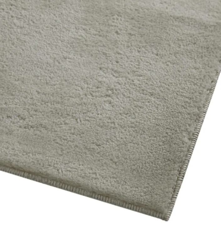 tectake Soft Zone Vloerkleed – Kortpolig – Extra Zacht – Zandkleur – 200 × 290 cm
