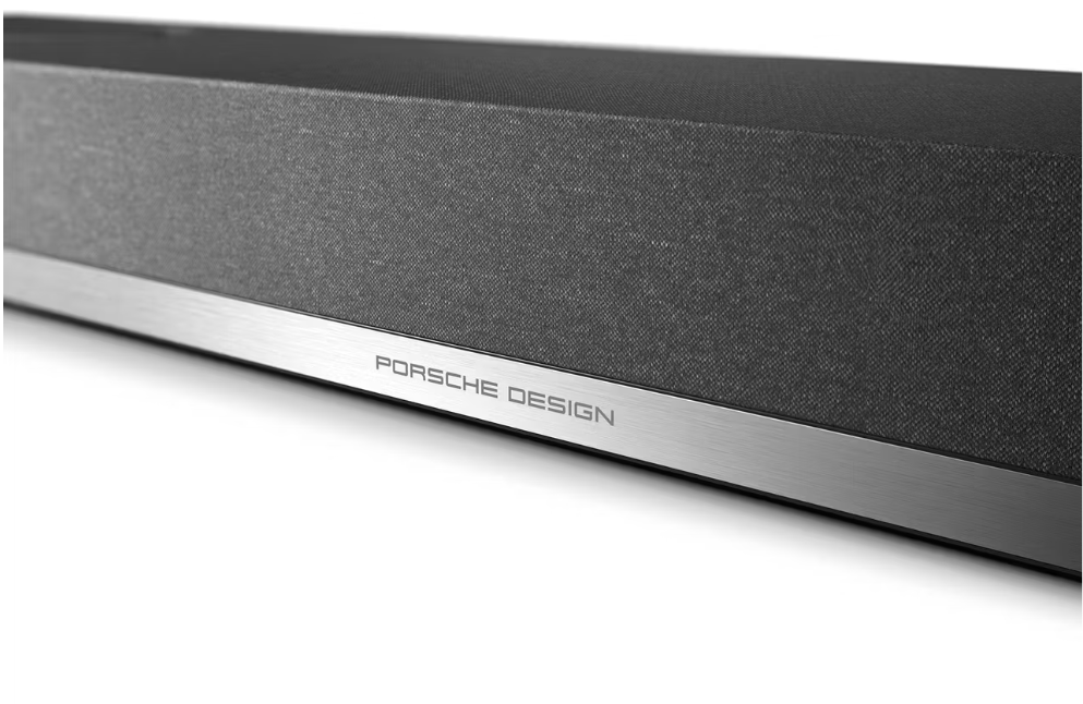 Porsche Design Soundbar PDB90 5.1.2 Dolby Atmos DTS-X – Zwart – 1200 x 210 x 88 mm
