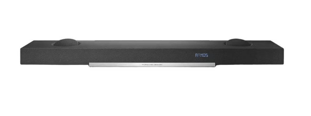 Porsche Design Soundbar PDB90 5.1.2 Dolby Atmos DTS-X – Zwart – 1200 x 210 x 88 mm