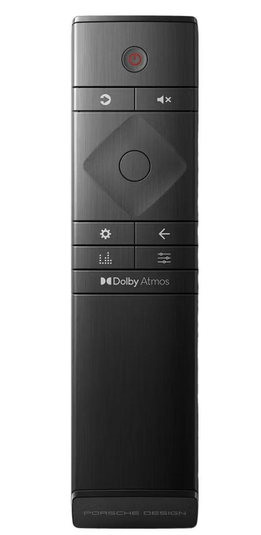 Porsche Design Soundbar PDB90 5.1.2 Dolby Atmos DTS-X – Zwart – 1200 x 210 x 88 mm