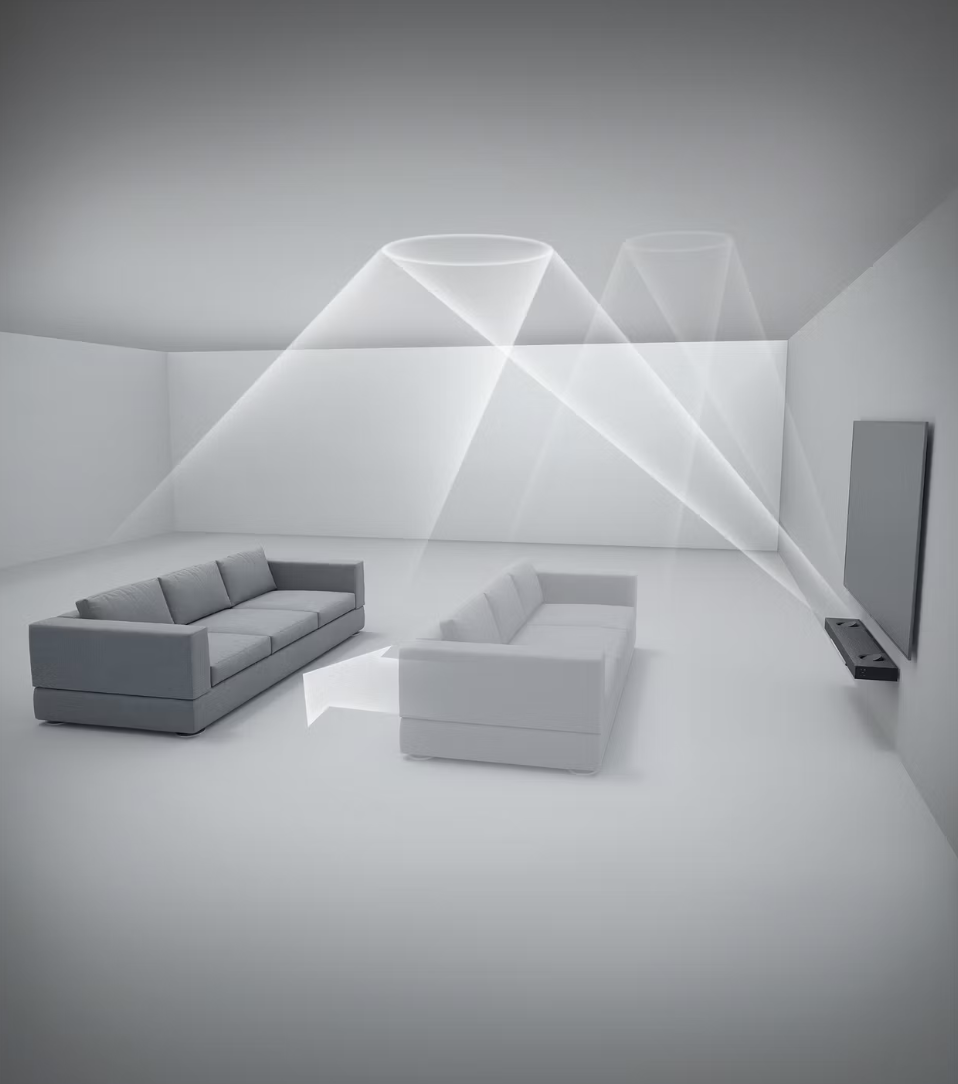 Porsche Design Soundbar PDB90 5.1.2 Dolby Atmos DTS-X – Zwart – 1200 x 210 x 88 mm