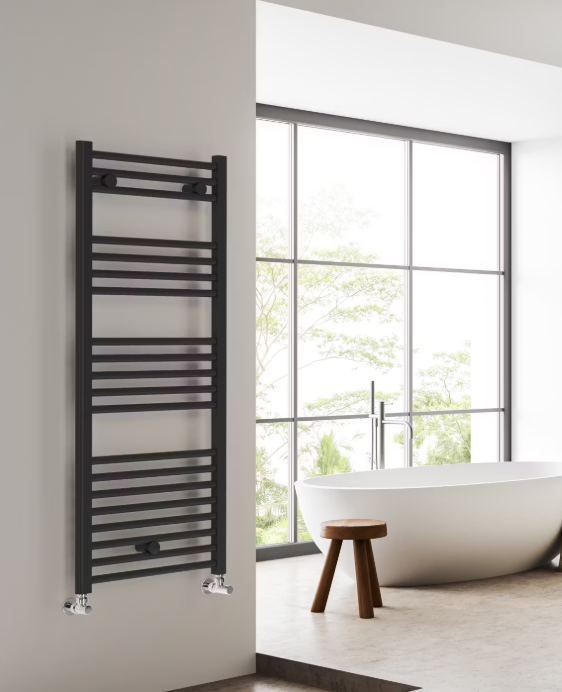 Sanivesk Lima paneelradiator 119x60 cm – 580 watt – zwart
