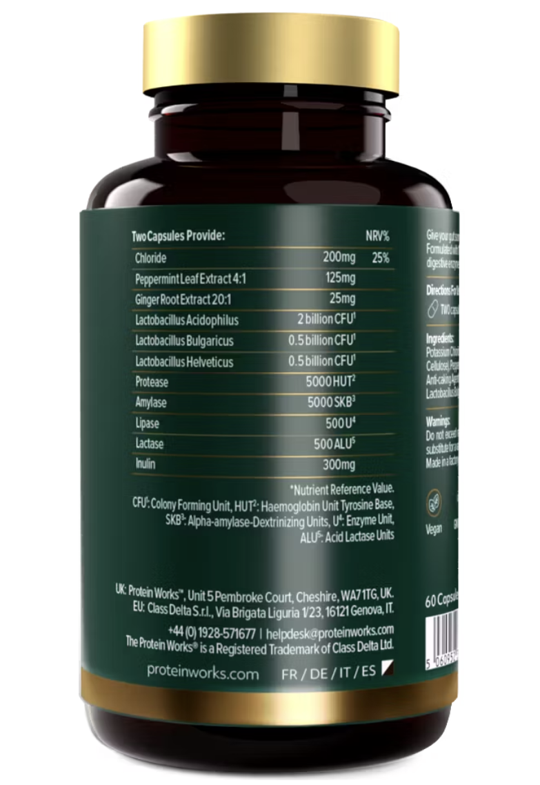 Protein Works Gut Love Darmbalans Capsules – 60 stuks – Probiotica, Prebiotica en Enzymen