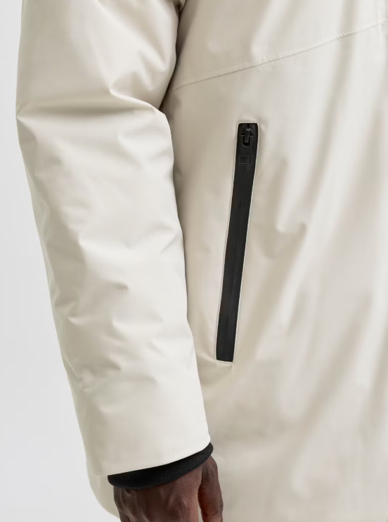 Jack & Jones Planet Parka Jas XL - Moonbeam - Heren - Lichtgewicht Warm & Winddicht