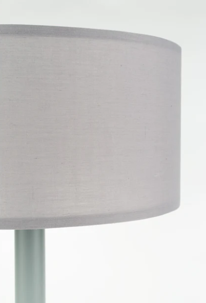 Zuiver Shelby Tafellamp - Grijs - 48 x 36 cm – Minimalistisch Design met Stoffen Kap