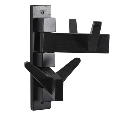 Bizzotto Daiki Kapstok - Zwart - 32,9 x 15,5 x 28 cm - 4 Haken - Berkenhout